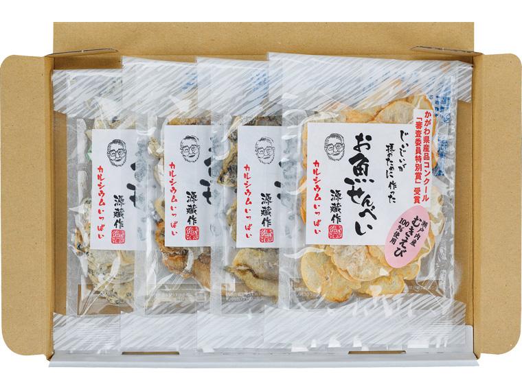 自宅　じいじいが孫のために作ったお魚せんべい ちりめん・いわし・いりこ・むきえび　各5g