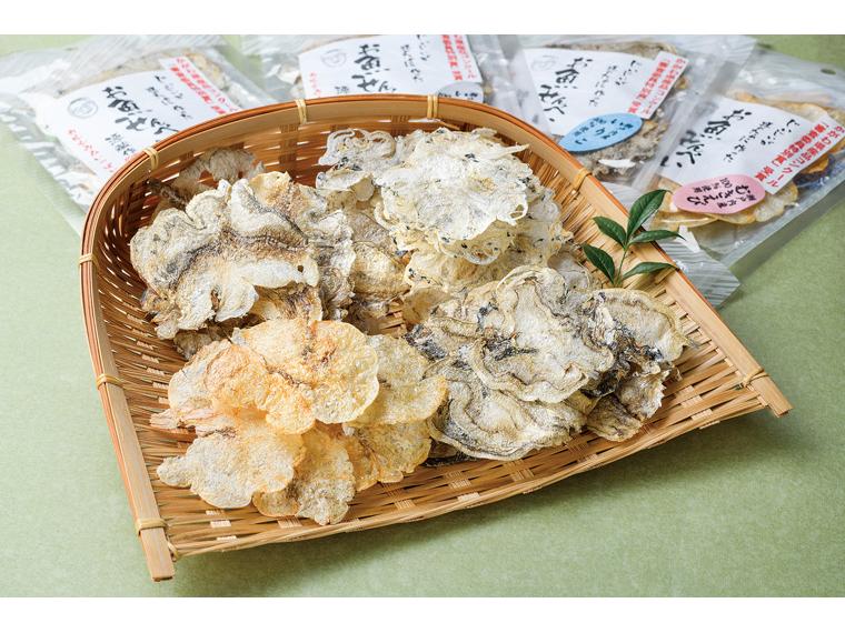 自宅　じいじいが孫のために作ったお魚せんべい ちりめん・いわし・いりこ・むきえび　各5g