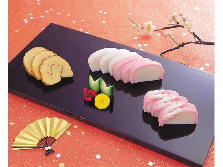 予約 東都小田原かまぼこ・伊達巻セット 紅白各160g・伊達巻200g
