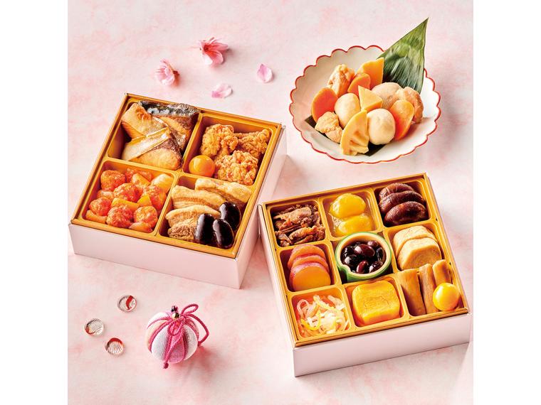 予約 イシイののぞみ 二段重と煮物 16品(2〜3人前)