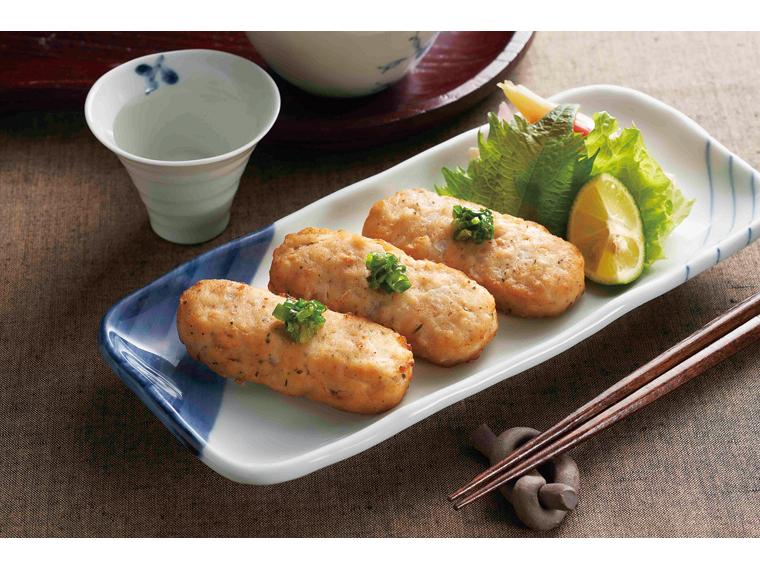 みつせ鶏梅じそ焼きつくね（レンコン入り） 210g（約8個）