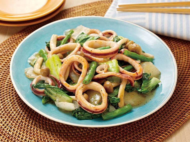 おかずキット　イカとちんげん菜の塩炒め 2人前