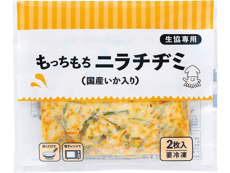 もっちもちニラチヂミ（国産いか入り） 2枚360g