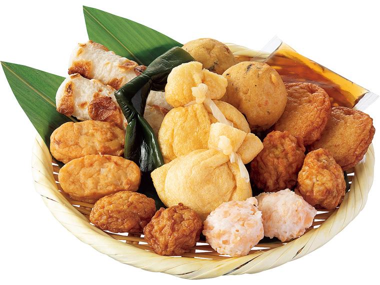 もち巾着入りおでんセット 9種17個・スープ付