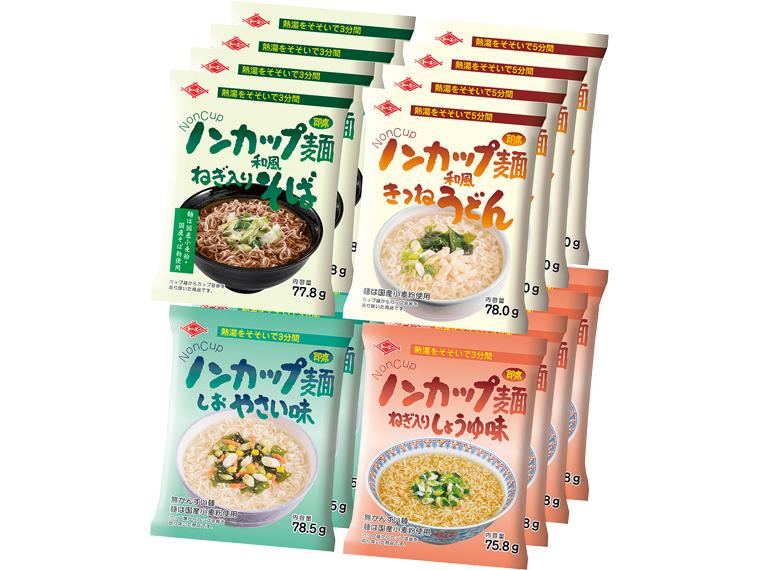 ノンカップ麺アソート 4種×4