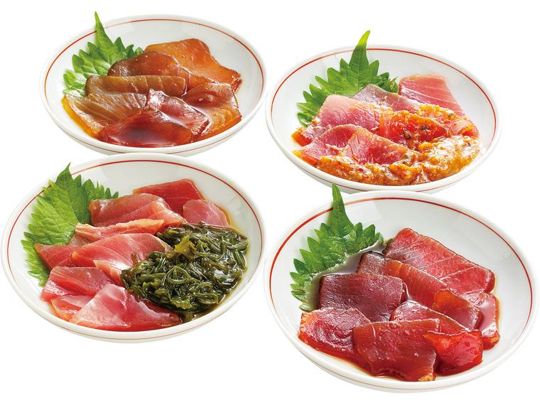 4種のまぐろ丼バラエティセット 4種240g