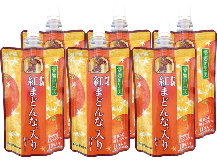 愛媛の果実　柑橘紅まどんな入りゼリー 150g×6