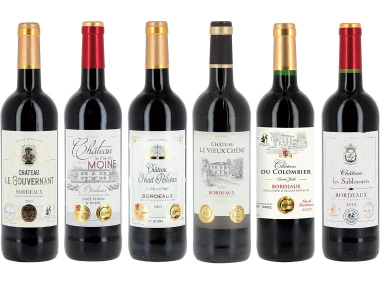 トリプル＆ダブル金賞ボルドー赤ワインセット 750ml×6