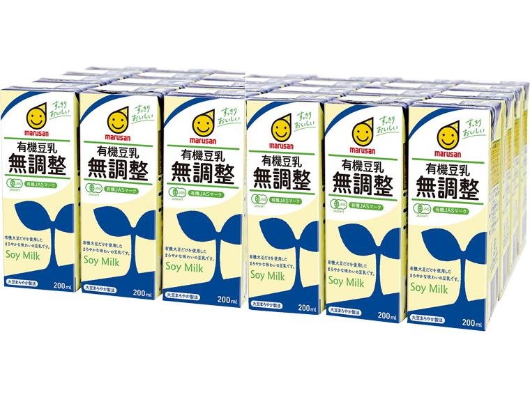 有機豆乳　無調整 200ml×24