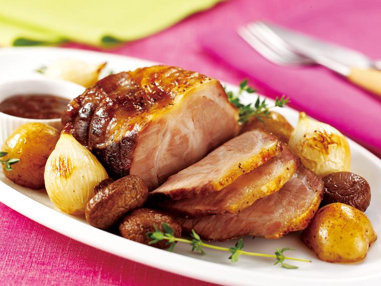 めぐみ米豚肩ロースブロック（網かけ） 360g