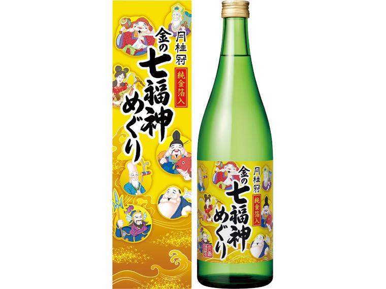 月桂冠　本醸造　金の七福神めぐり（純金箔入） 720ml