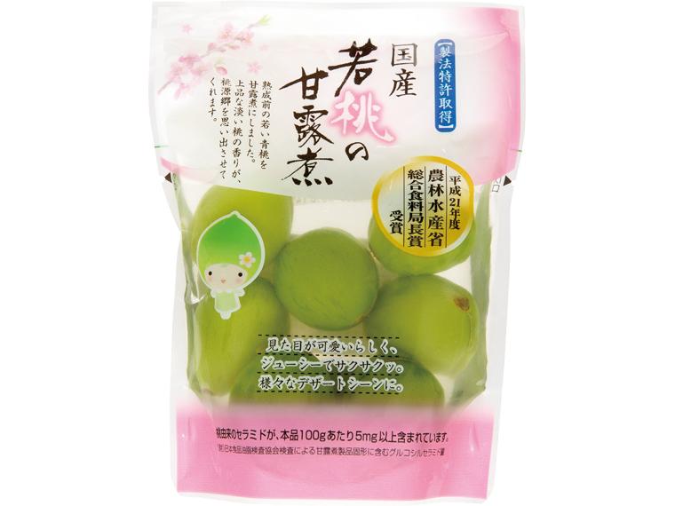 国産若桃の甘露煮 250g（固形量100g）