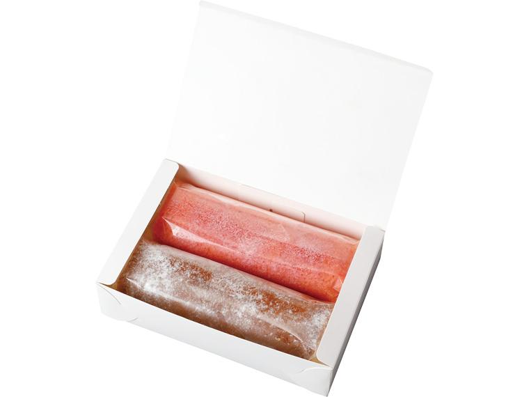 はこだて恋苺と純生クリームのロールケーキ 2本250g（純生ロール1本・はこだて恋苺ロール1本）