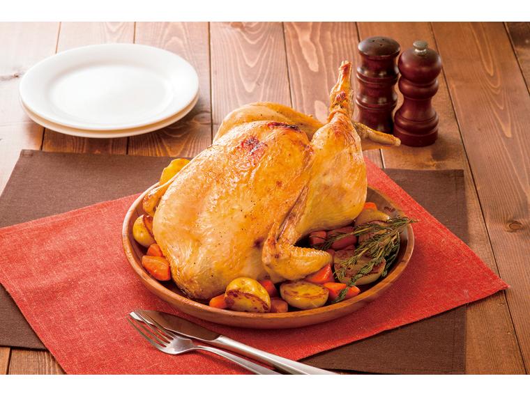 秋川牧園の若鶏一羽丸 2.3kg