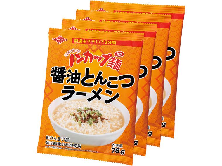 ノンカップ麺醤油とんこつラーメン 78g（めん65g）×4