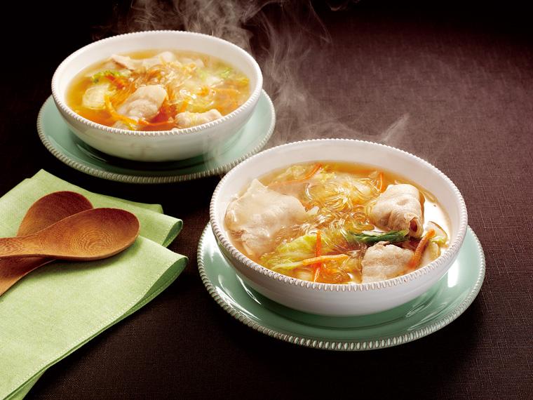 おかずキット　産直豚肉と白菜の春雨スープ 2人前