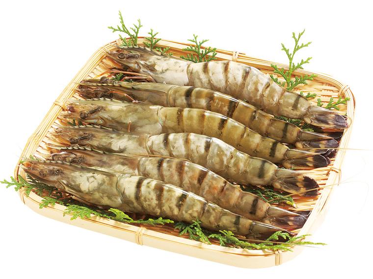 有頭ブラックタイガーエビ 6尾300g