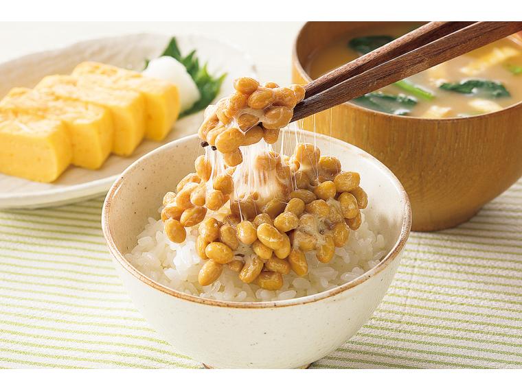 北海道産有機大豆の小粒納豆（たれ付） 40g×3・たれ3袋