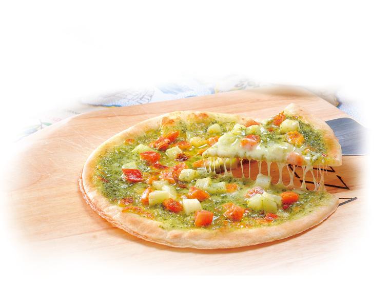 ミラノ風兵庫県産バジルのジェノベーゼソースピッツァ 1枚150g