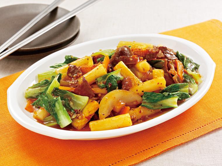 [数量限定150個（抽選）]もちもちトッポギの牛野菜炒め　２人前 2人前