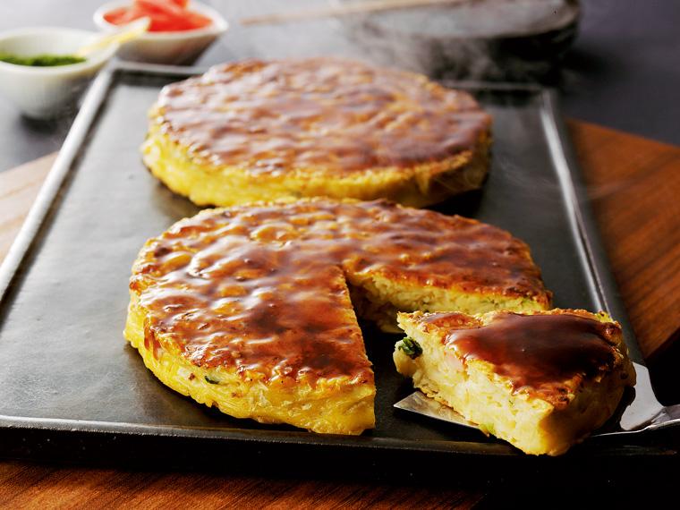 千房　お好み焼（いかえび玉） 450g(お好み焼200g×2、濃厚ソース25g×2)