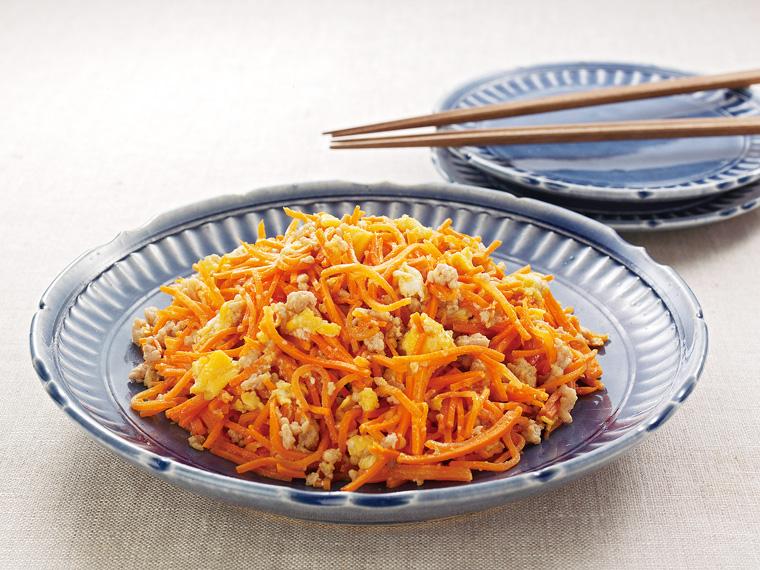 おかずキット　産直豚挽肉の人参しりしり 2人前