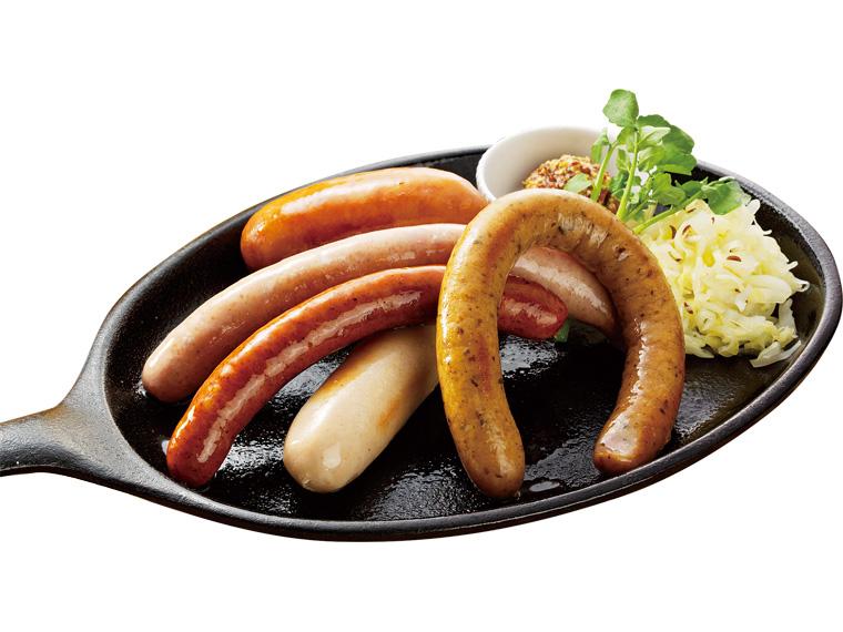 銀座ライオン　ビヤホールソーセージ盛合せ5種 225g5本