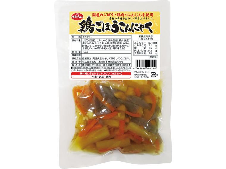 鶏ごぼうこんにゃく 150g