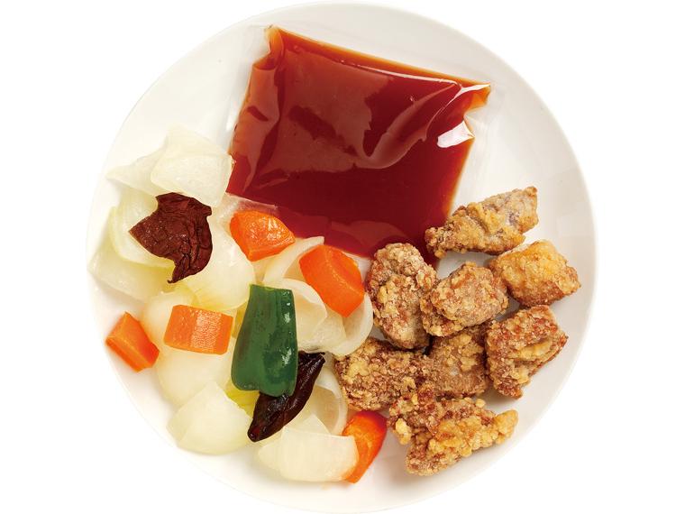 おかずキット　【冷凍】豚唐揚げのかんたんまろやか酢豚 370g