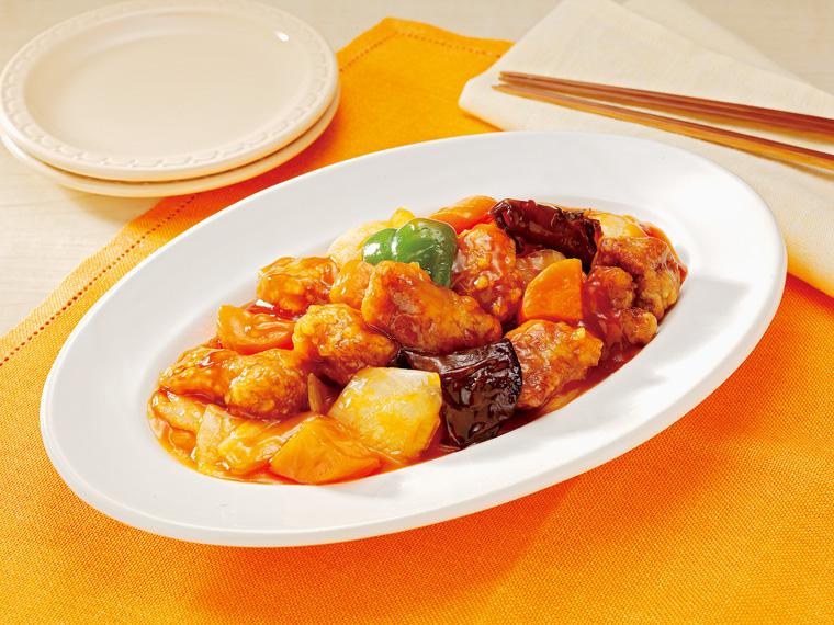 おかずキット　【冷凍】豚唐揚げのかんたんまろやか酢豚 370g