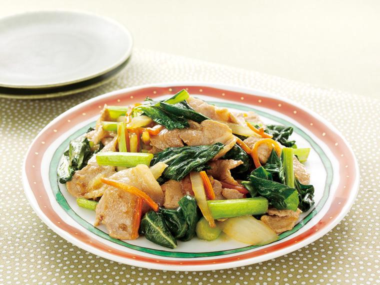 おかずキット　産直豚肉と小松菜の醤油糀炒め 2人前