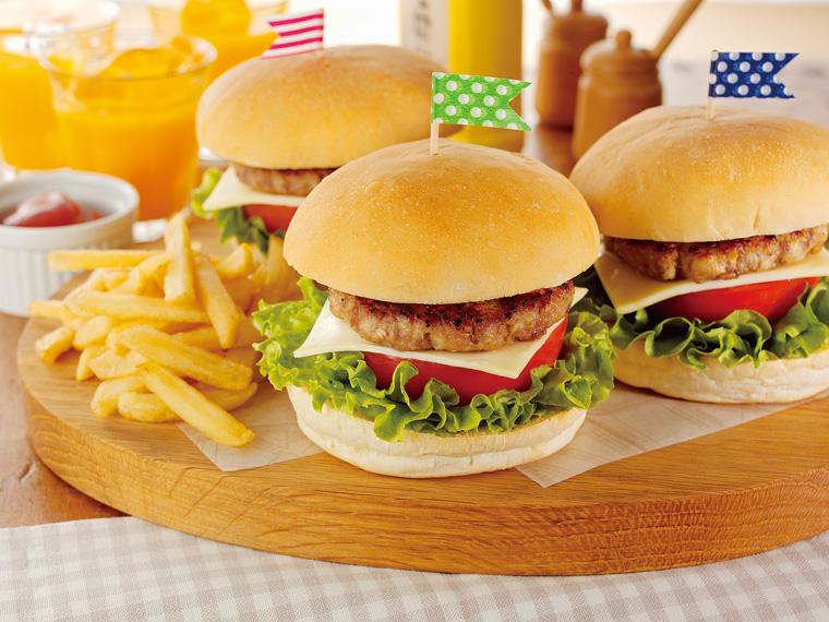 北海道しほろ牛とめぐみ米豚の生ハンバーグ（バーガーパテ） 5個300g