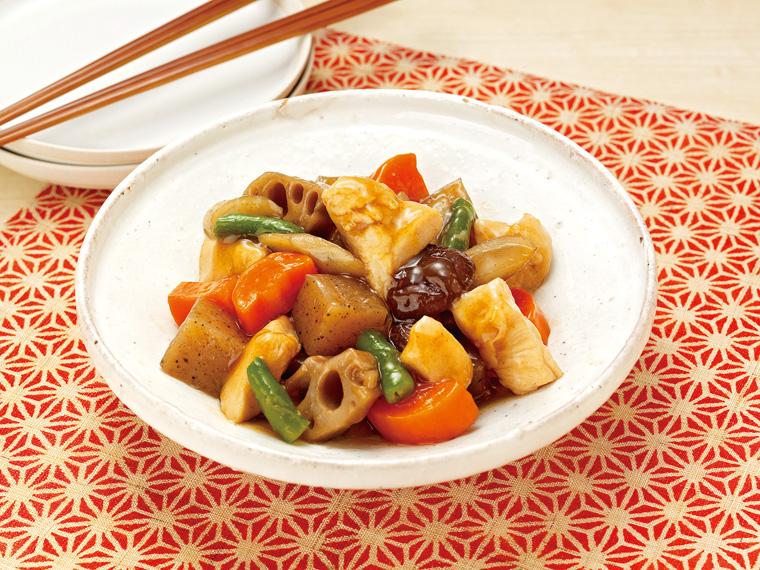 おかずキット　【冷凍】白だしをきかせた7種具材の筑前煮 370g