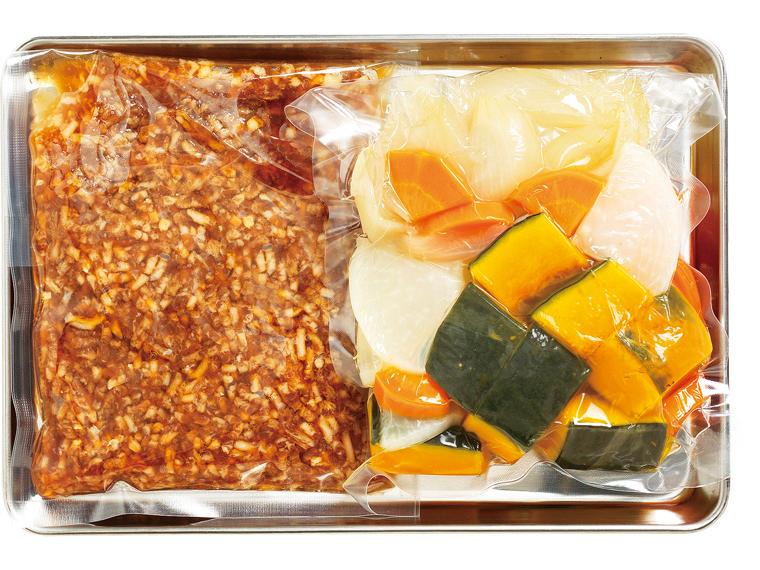 栗かぼちゃと豚そぼろの甘だれ煮２～３人