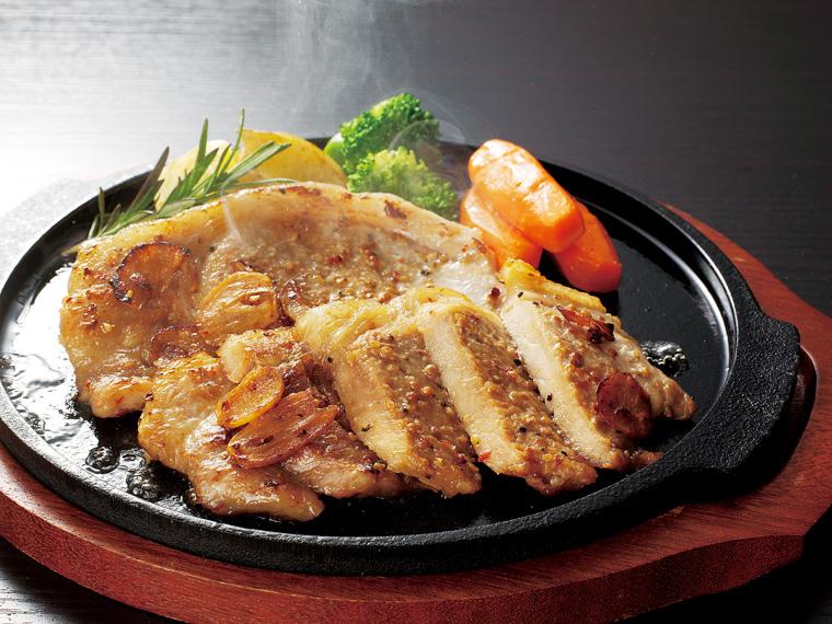 千葉のこめ豚ロースステーキ（ガーリック味） 2枚205g