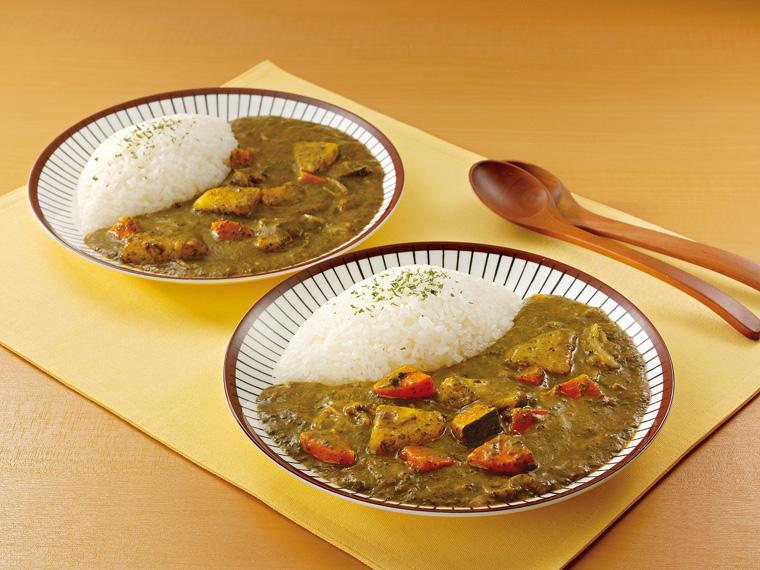 おかずキット　有機ほうれん草を使ったベジタブルカレー 2〜3人前