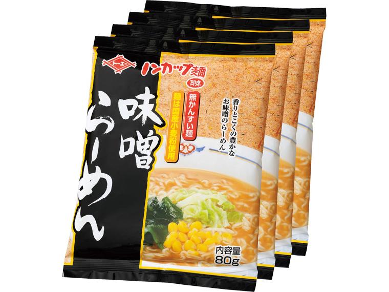 ノンカップ麺味噌らーめん 80g(めん65g)×4
