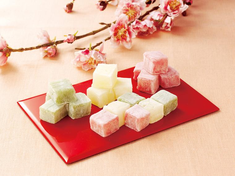 おひな菓子三色羽二重餅 18個