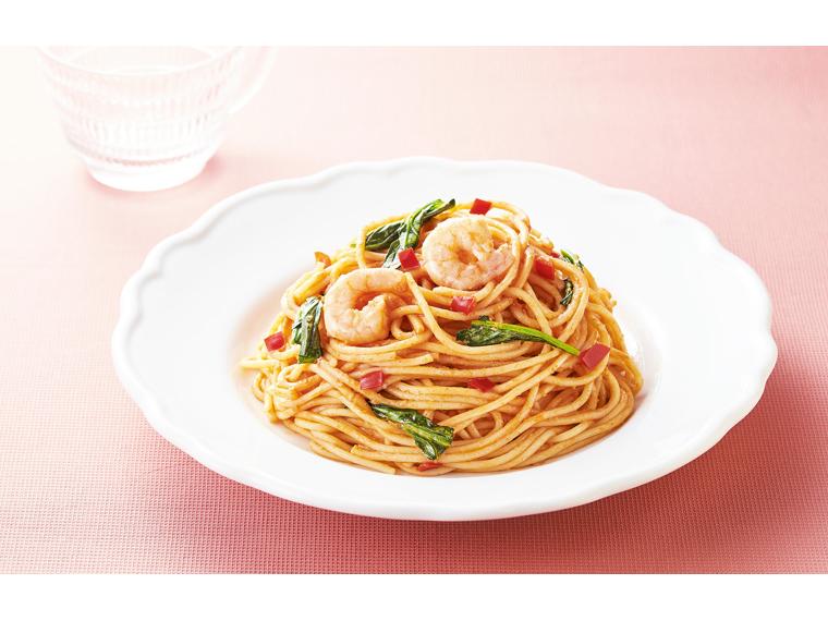 海老とほうれん草のトマトクリーミースパゲティ 2食570g
