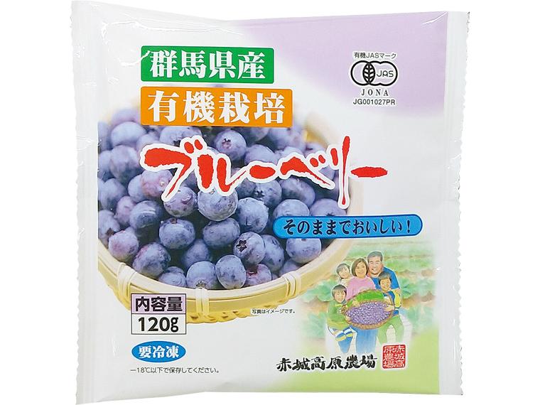 群馬県産有機栽培冷凍ブルーベリー 120g