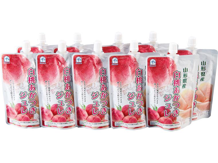 山形県産白桃あかつきジュレ 150g×10入り