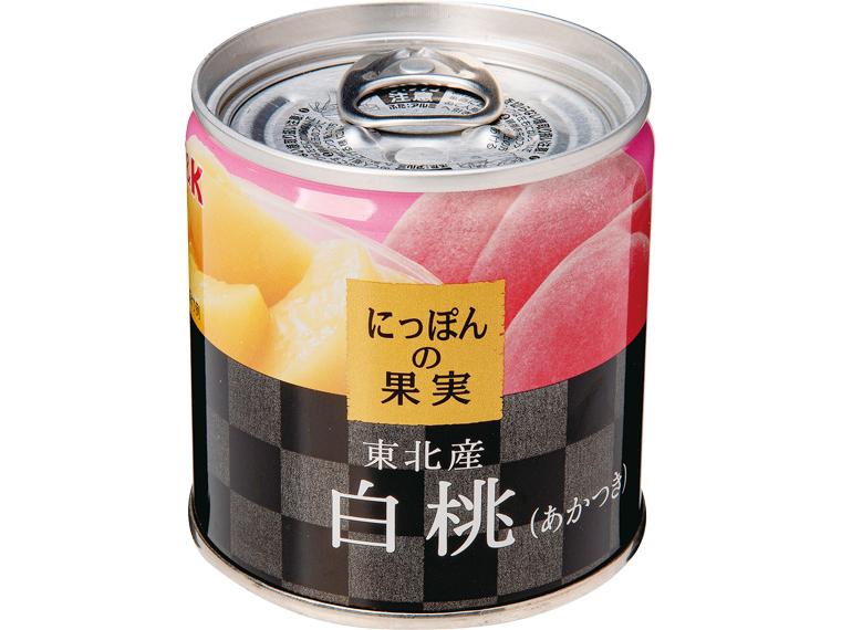 にっぽんの果実　東北産白桃（あかつき）缶 195g(固形量110g)