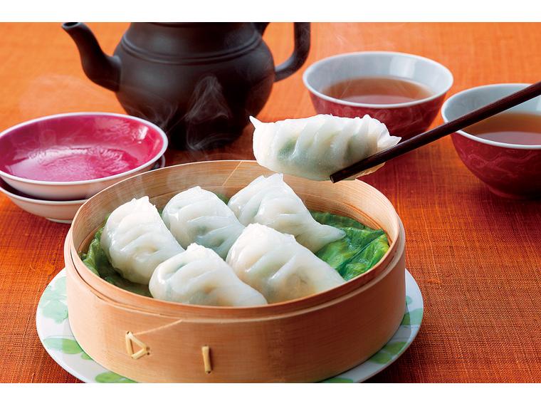 廖さんの手包み海老にら蒸し餃子 150g(6個入り)