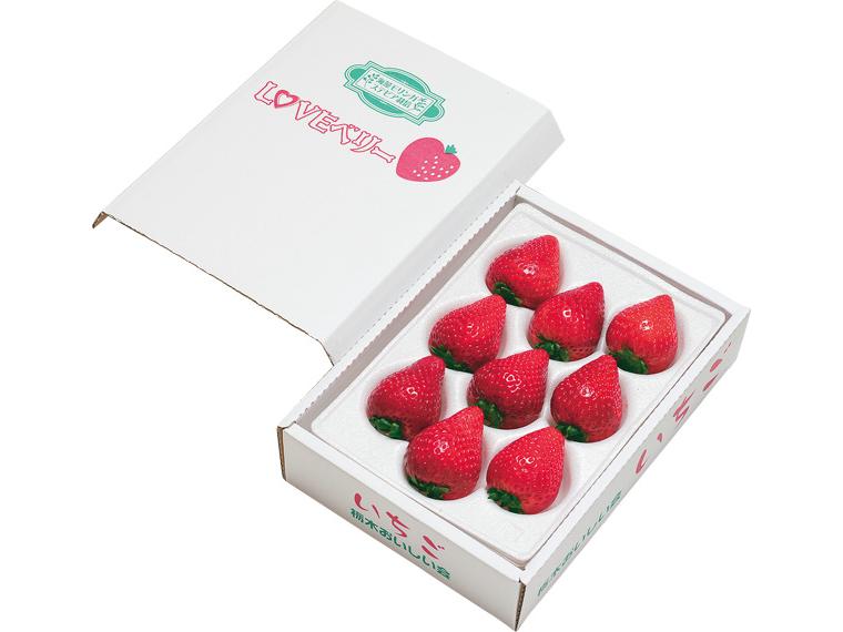 いちご（とちあいか）箱規格 450ｇ（9〜15粒）