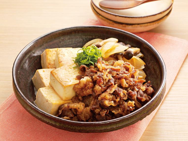 豆腐を加えて！北海道しほろ牛バラ肉たれ漬 245g