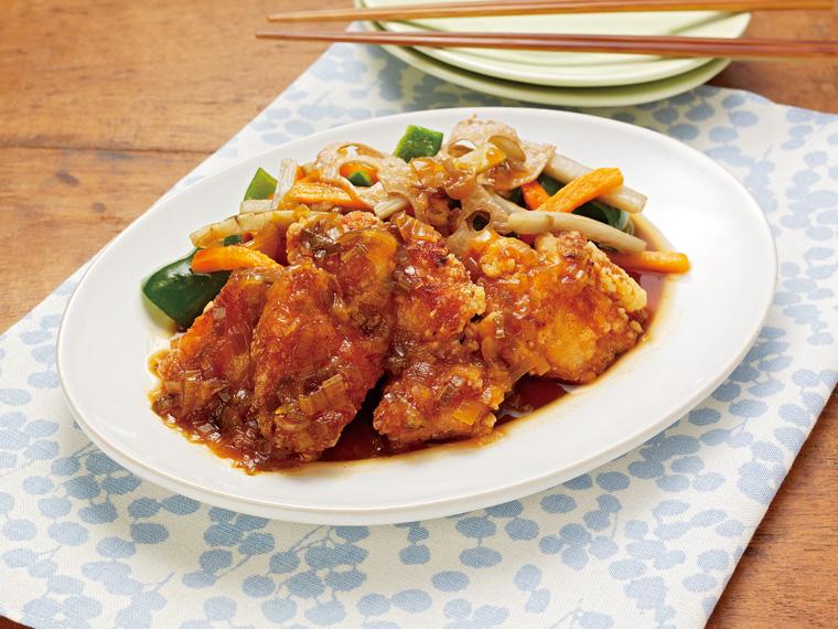 おかずキット　【冷凍】油淋鶏〜炒め野菜添え〜 320g