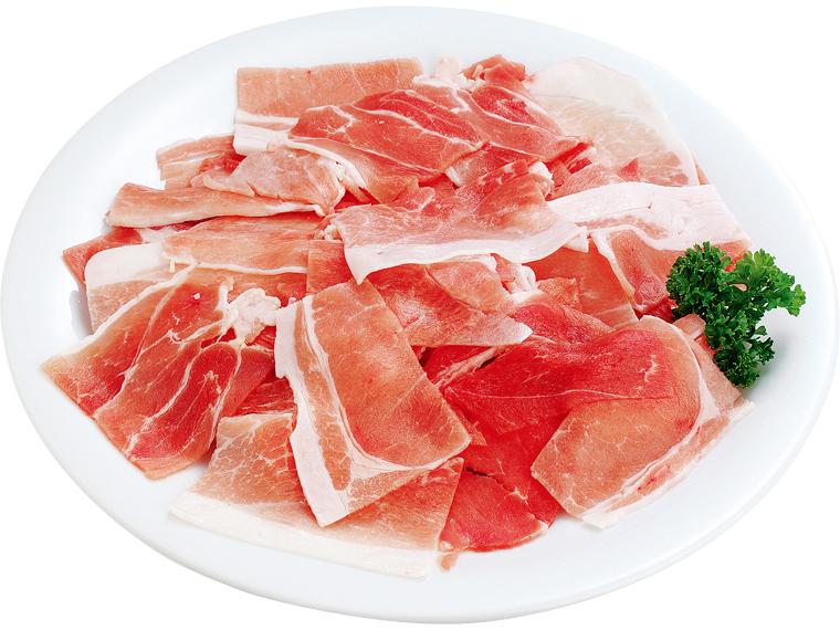 めぐみ米豚モモ切落しちょっと薄切（バラ凍結） 250g