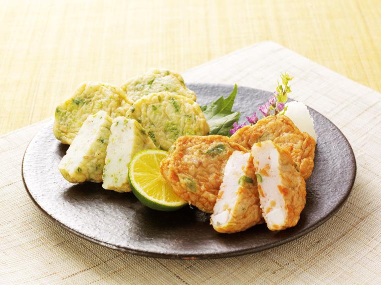 春の菜の花天・ごつごつイカ天（野菜入り） 2種7品