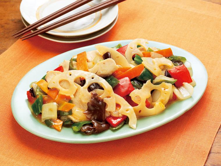 おかずキット　レンコンと蒸し鶏のごま酢炒め 2〜3人前