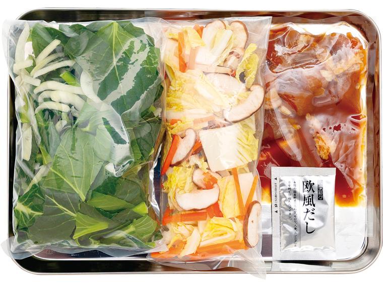 鶏肉と有機小松菜の卵とじ　２～３人前　